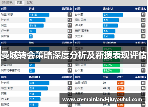 曼城转会策略深度分析及新援表现评估